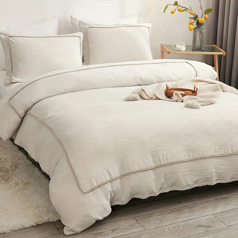 LuxePom Serenity Cotton Duvet Cover Set