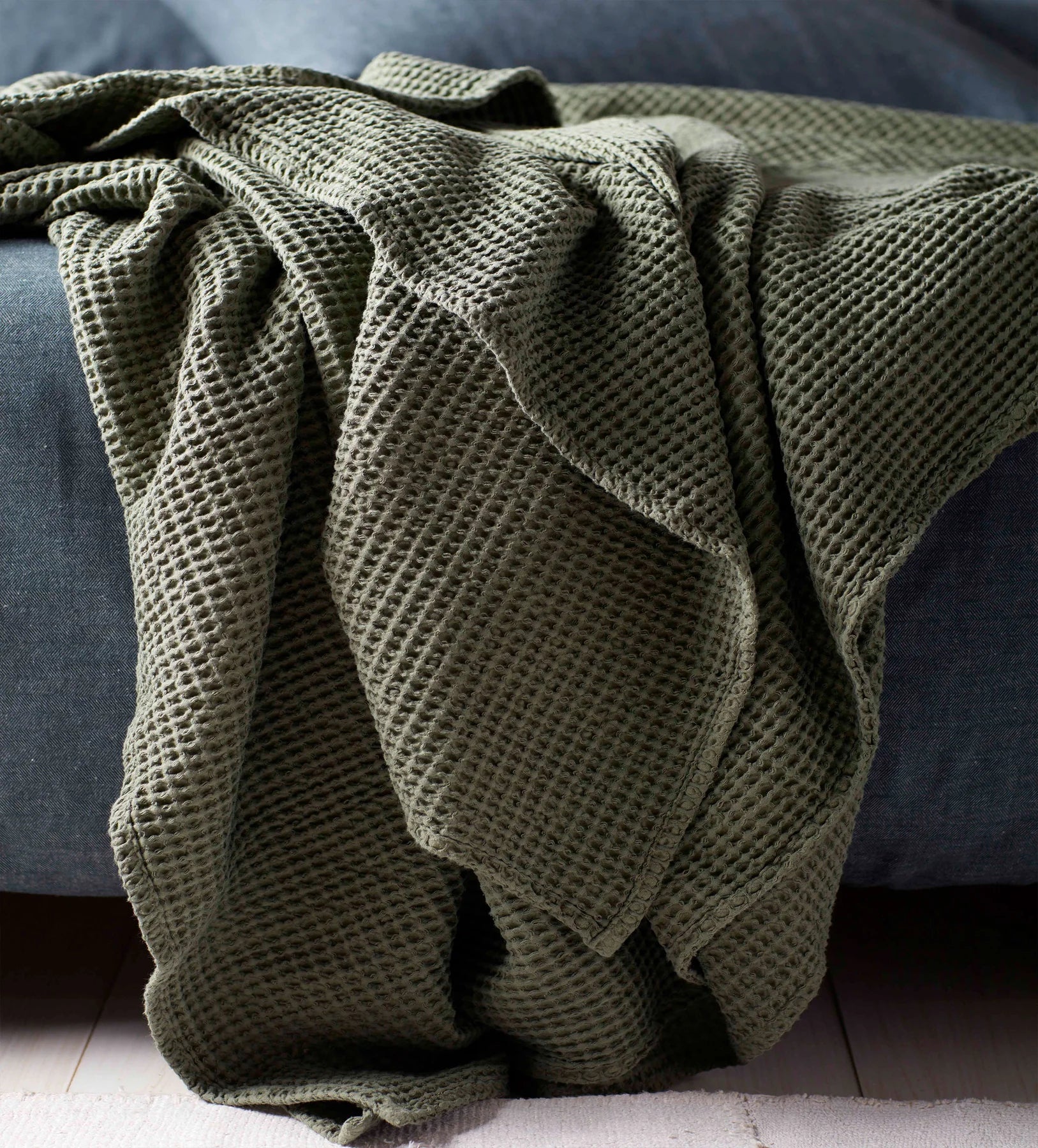 Luxe Waffle Cotton Throw