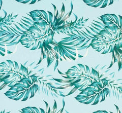 2Pc Waterproof Blackout Printed Curtains - Tropical