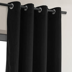 Premium Quality Velvet Curtain Black - 1 Panel