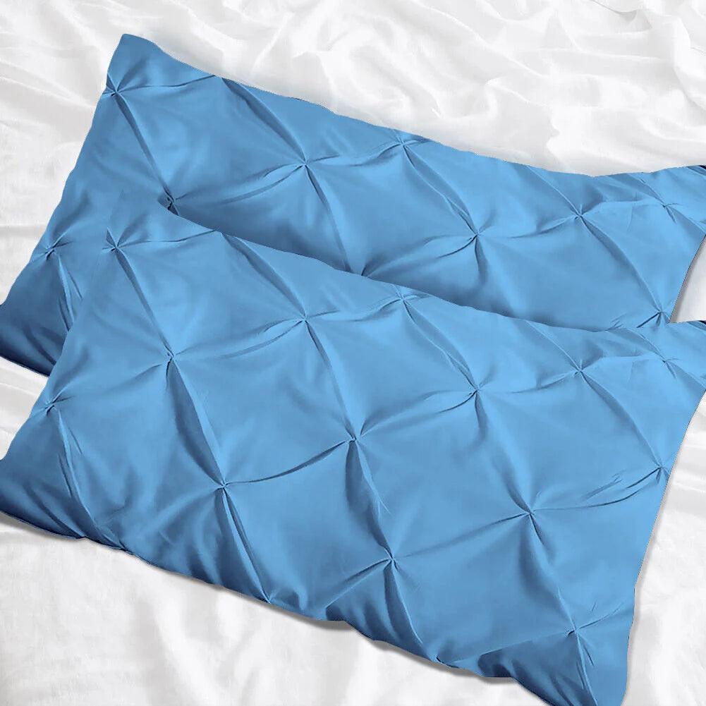 Luxury Cotton Pintuck Pillow cases Pack Of 2