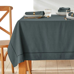 Cotton Dinning Set With Barrata - Charcoal Grey