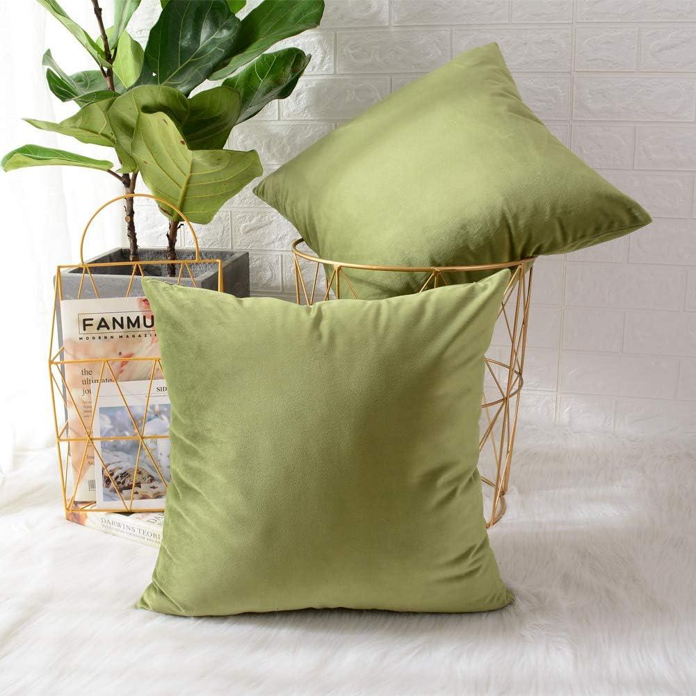 Plain Velvet Cushion Covers - Pack Of 2