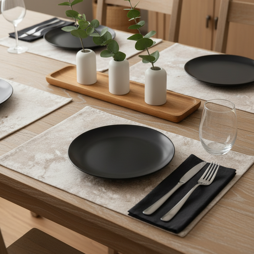 Waterproof Printed Table Mats - Croft