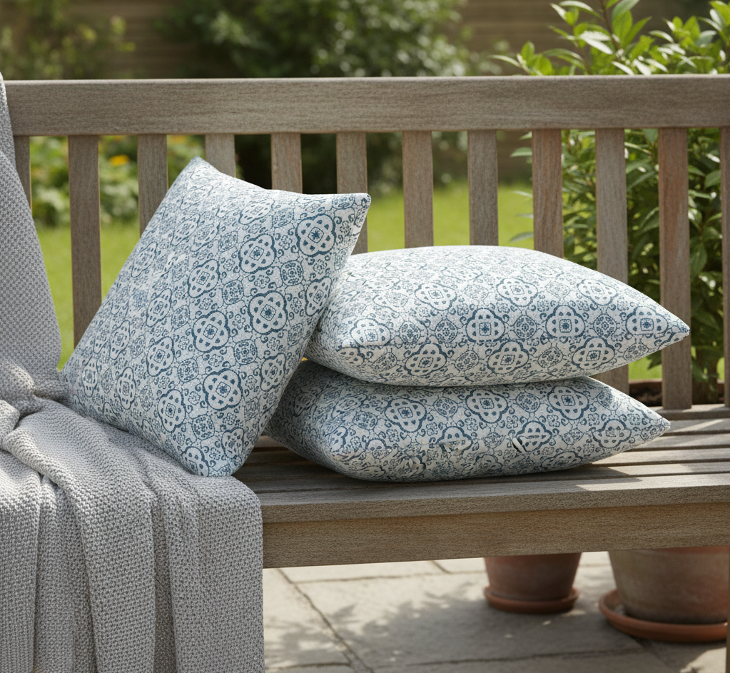 Waterproof Mosaic Printed Cushion Cover-1 Pc