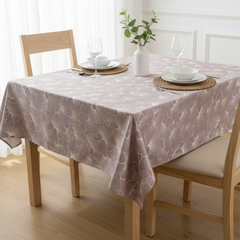 Printed Cotton Satin Table Cover- Ginkgo Leaves