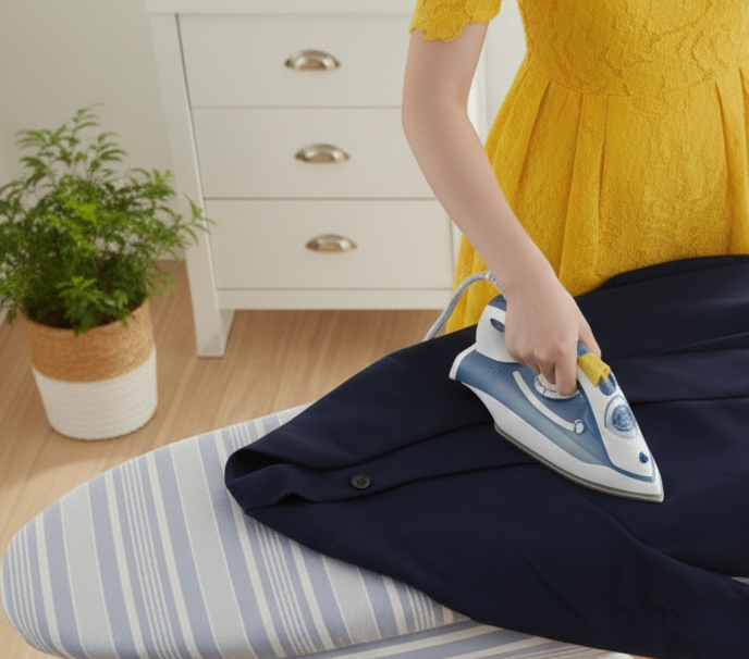 Premium Waterproof Ironing Pads-Blue Stripe