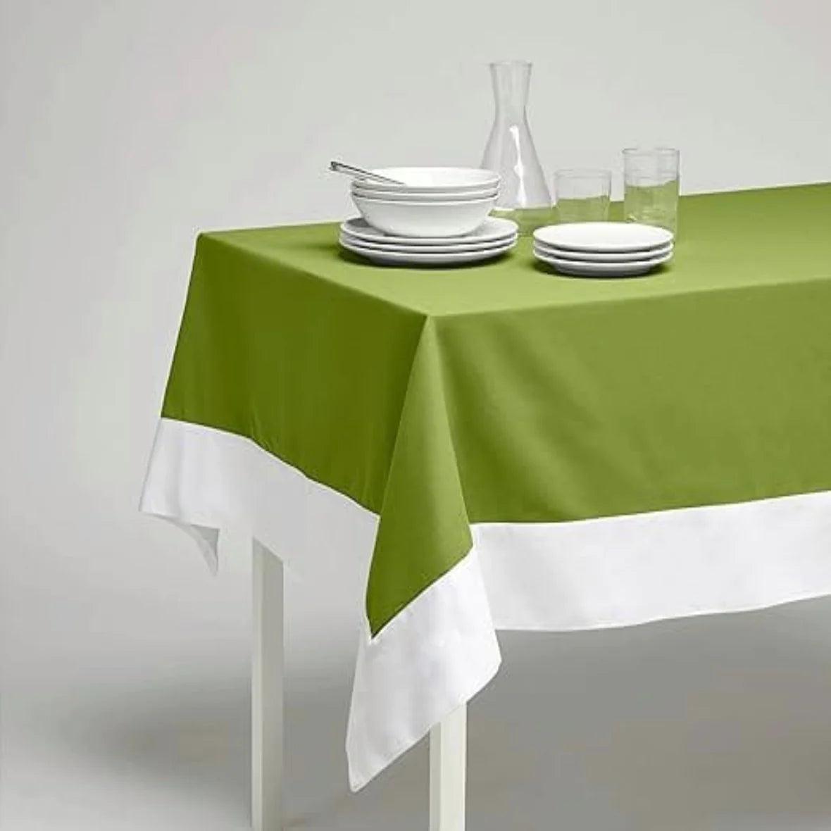 Bordered Cotton Table Cover