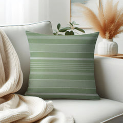 Waterproof Green Irregular Stripe Printed Cushion Cover-1 Pc