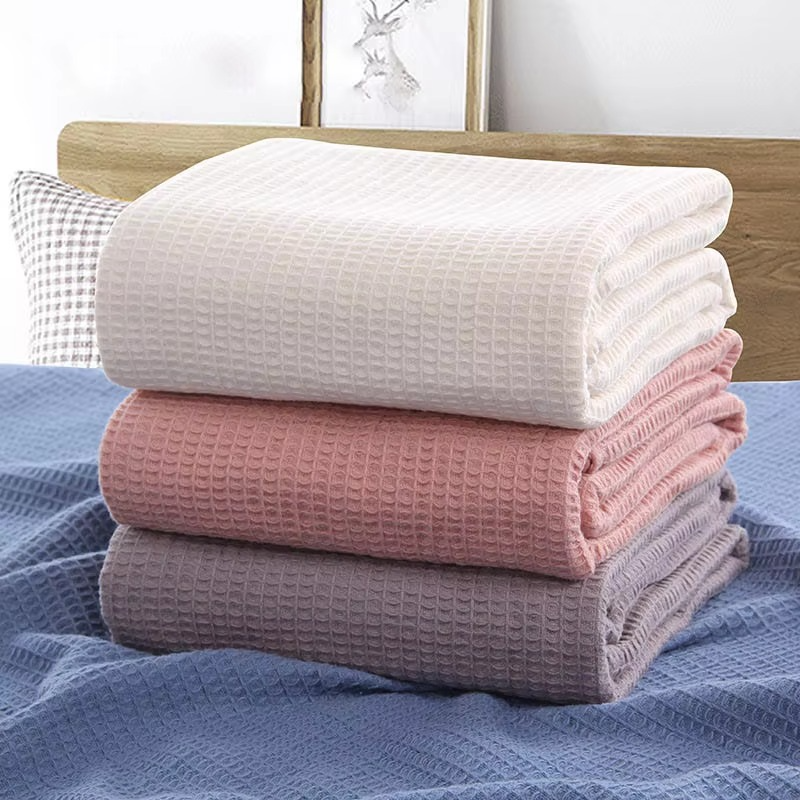 Luxe Waffle Cotton Throw