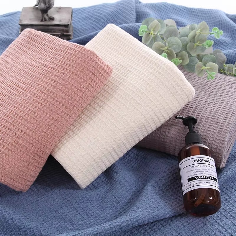 Luxe Waffle Cotton Throw