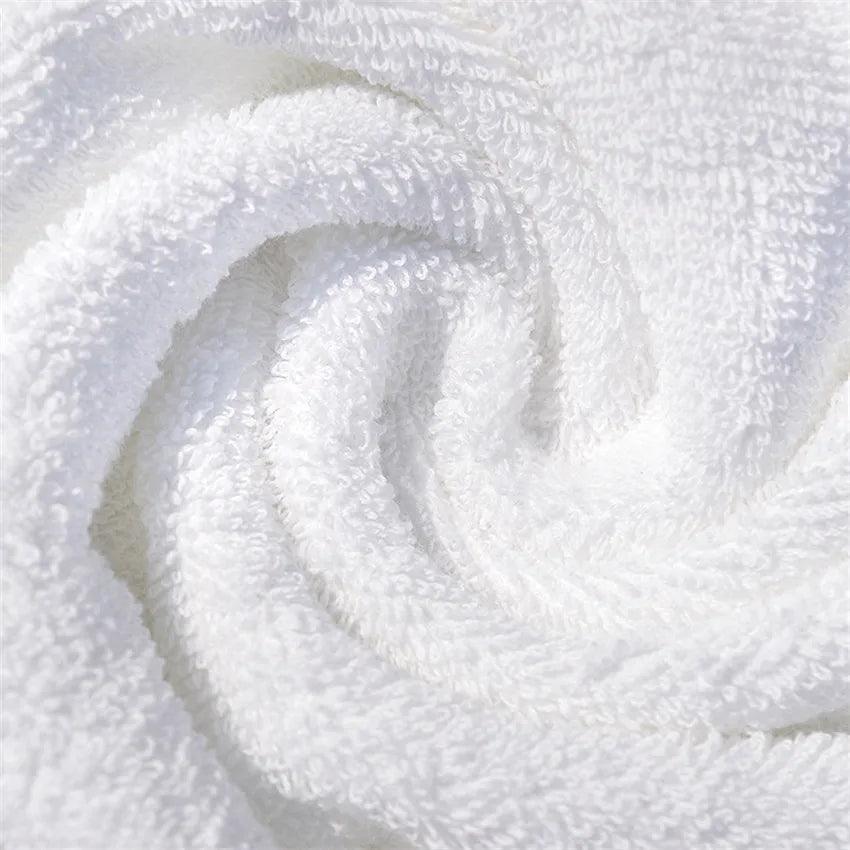 Dimond Bordered Hotel Bath Towel White