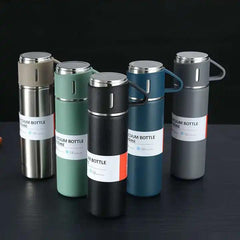 Vacuum Flask Set With 2 Steel Cup-500 ML Bottle