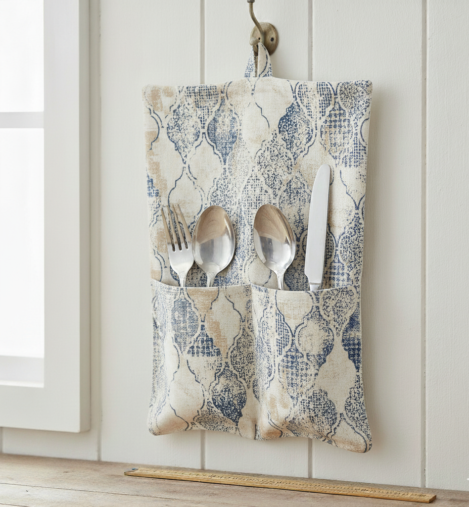 Hanging Cutlery Holder - Space-Saving Kitchen Organizer