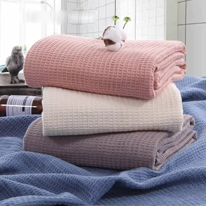 Luxe Waffle Cotton Throw