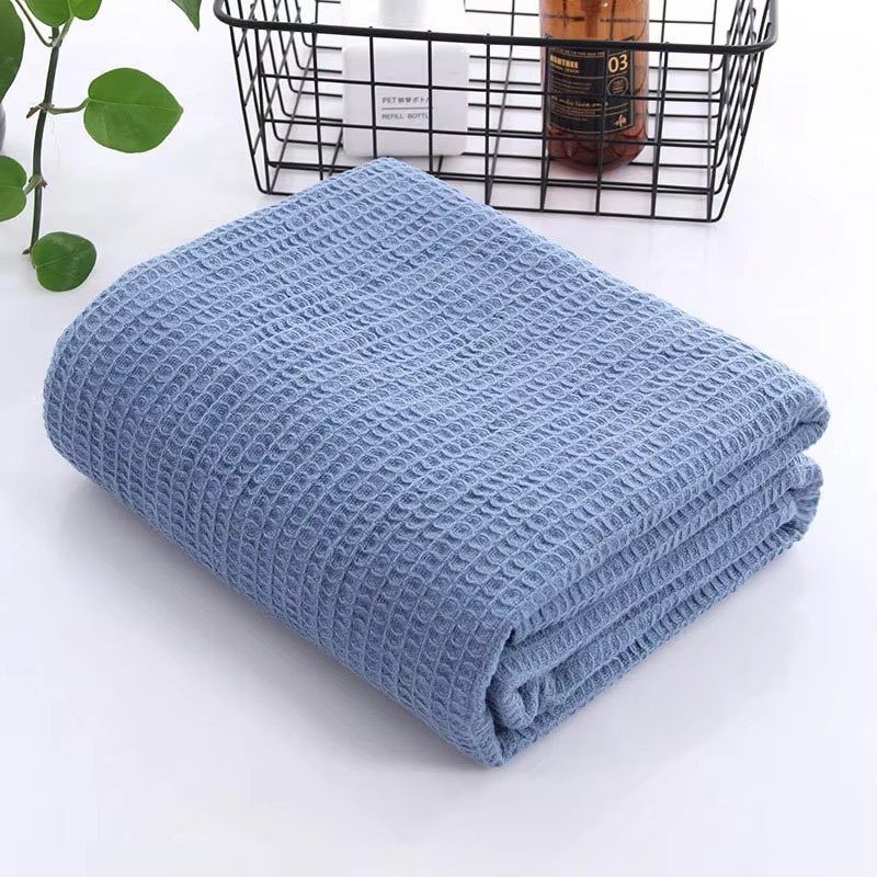 Luxe Waffle Cotton Throw