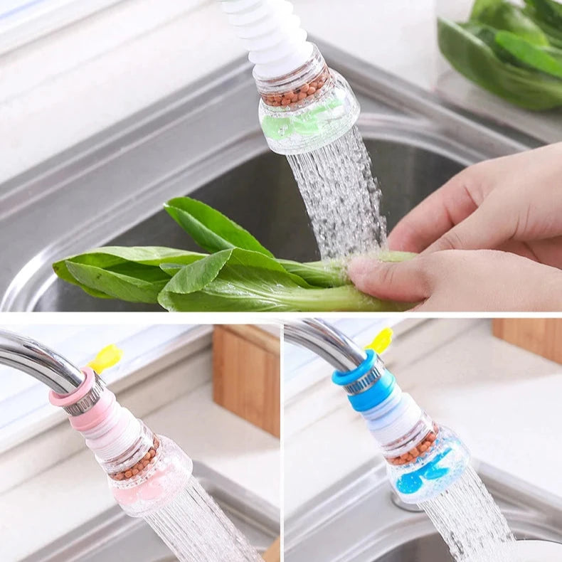 Rotating Water Filter Gadgets Extendable Spray Water Saving Kitchen Accessories Gadgets