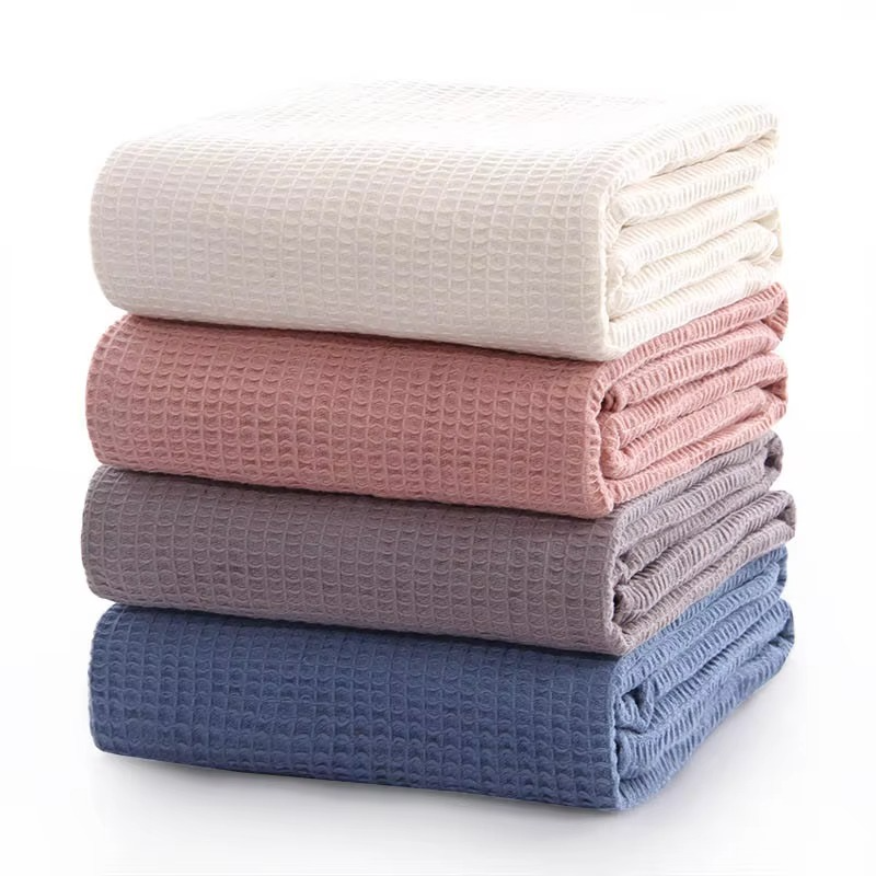 Luxe Waffle Cotton Throw