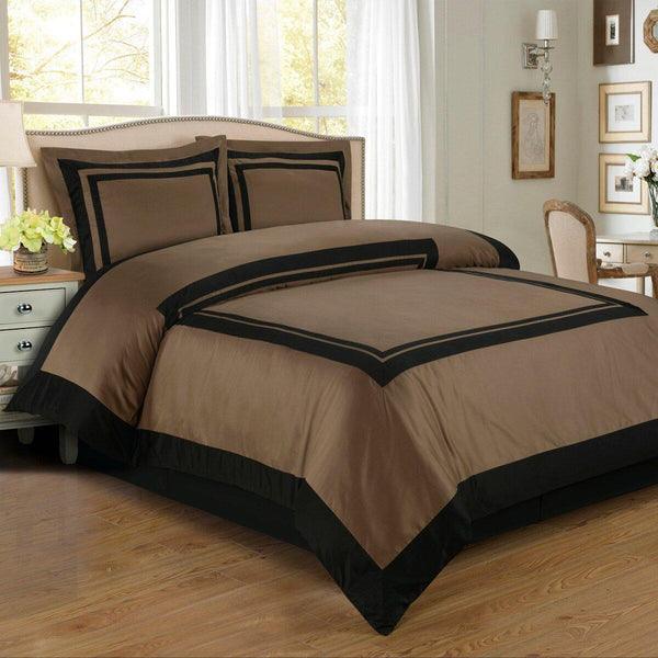 Deluxe Hotel Style Cotton Satin Duvet Cover Set