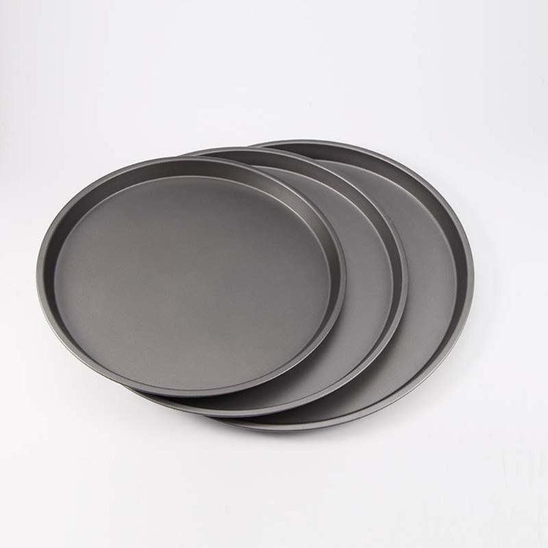 Pizza Baking Pan Carbon Steel Nonstick - 3 Pcs Set Round