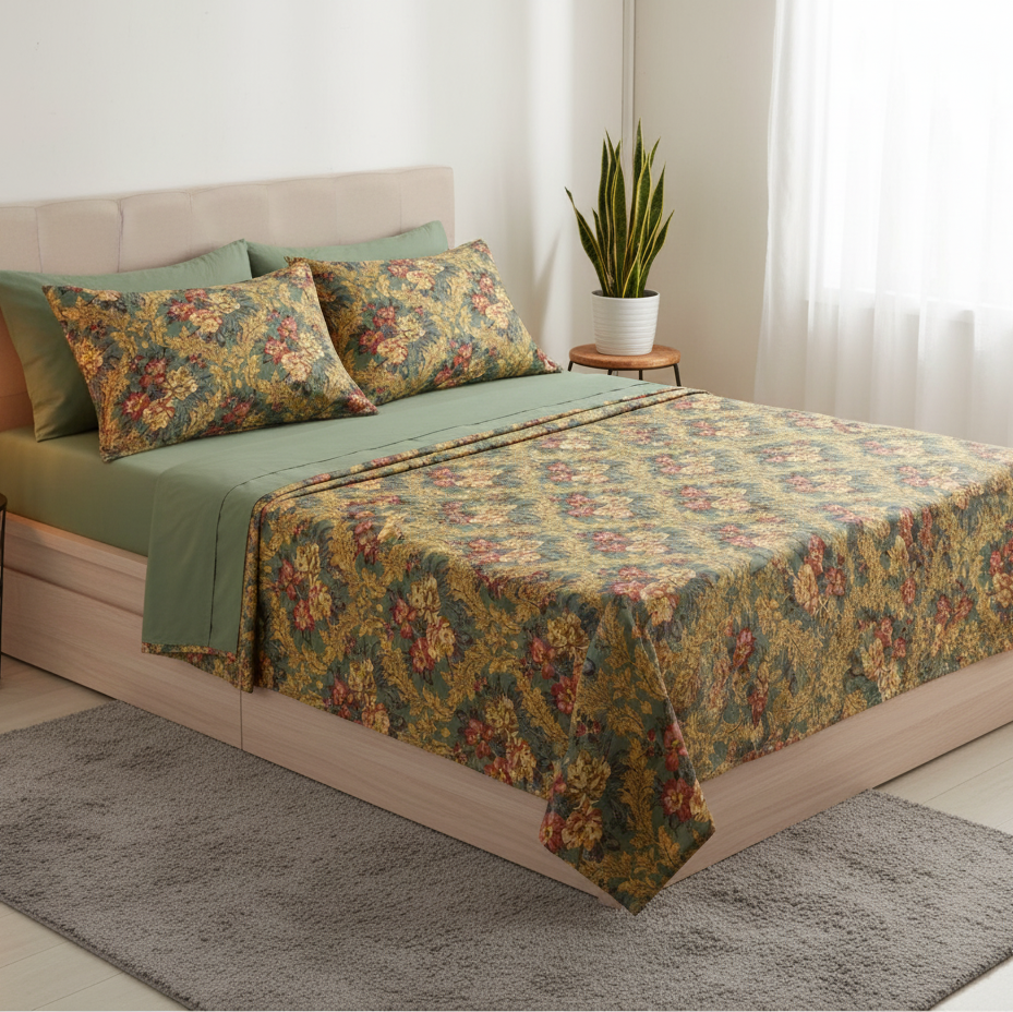 Double Cotton Bed Sheet - Relict