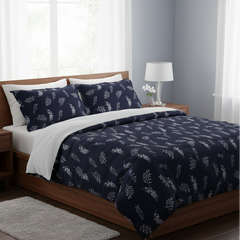 Double Cotton Satin Bed Sheet - Zako Garden