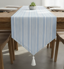 Waterproof Dining Set - Blue Irregular Stripe