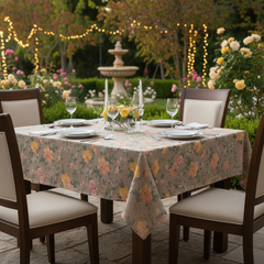 Printed Cotton Table Cover-Sage Meadow Floral