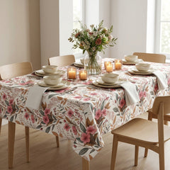 Printed Cotton Table Cover - Imperial Flora