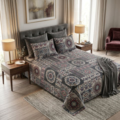 Double Cotton Bed Sheet - Rawaaj Tile