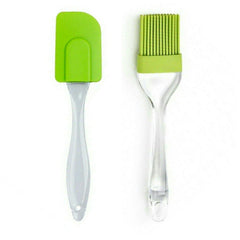 Silicone Spatula & Brush - 2 Pcs Set