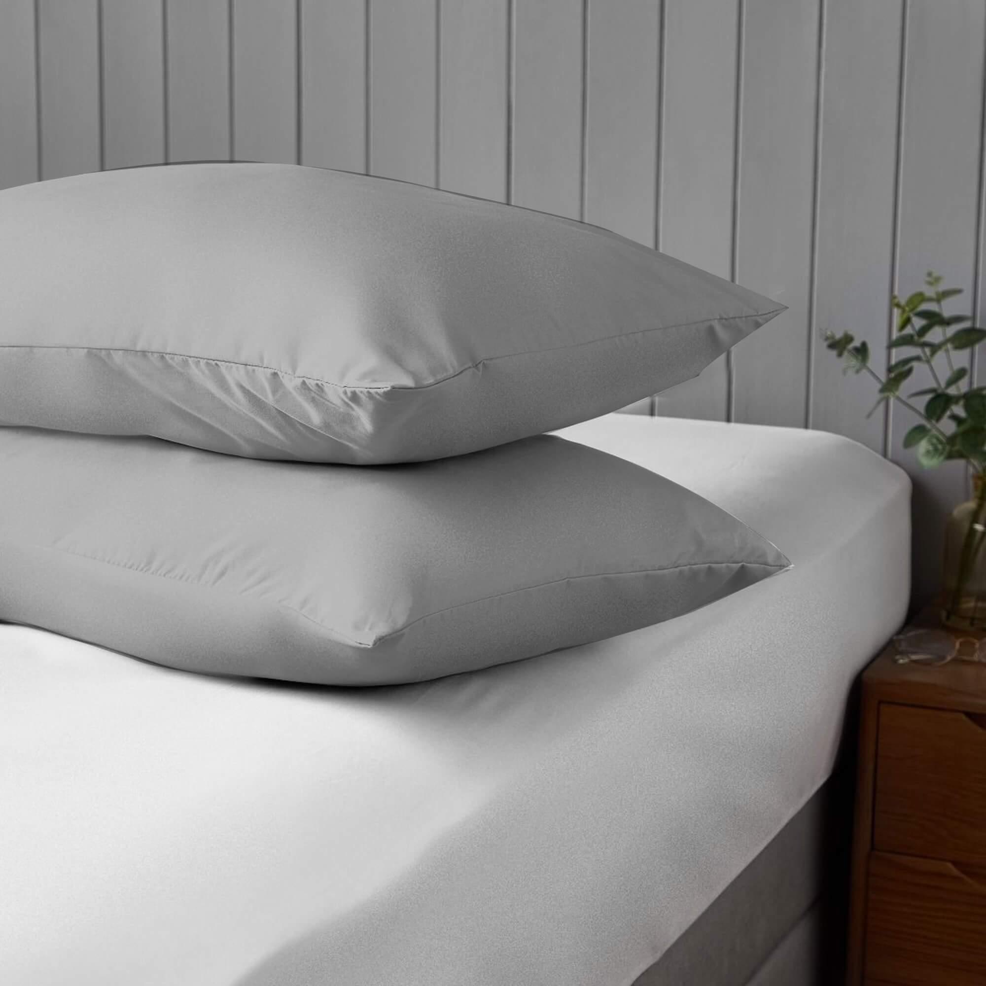 Envelope Soft Cotton Bed Pillow Covers-Pair