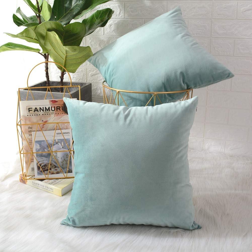 Plain Velvet Cushion Covers - Pack Of 2