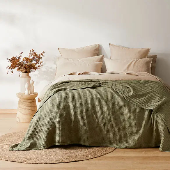 Luxe Waffle Cotton Throw