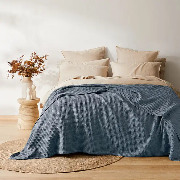 Luxe Waffle Cotton Throw
