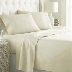 Plain Cotton Bedsheet Set- Off White