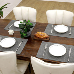 Jute Table Mat Set - Grey