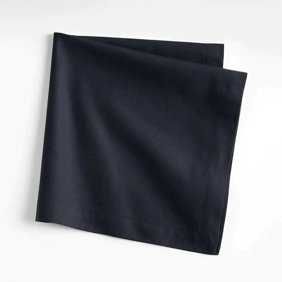 Plain Cotton Napkins - Black