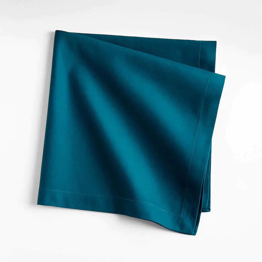 Plain Cotton Napkins - Crystal Teal