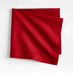 Plain Cotton Napkins - Red