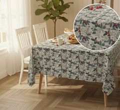 Printed Cotton Table Cover-Vintage Garden