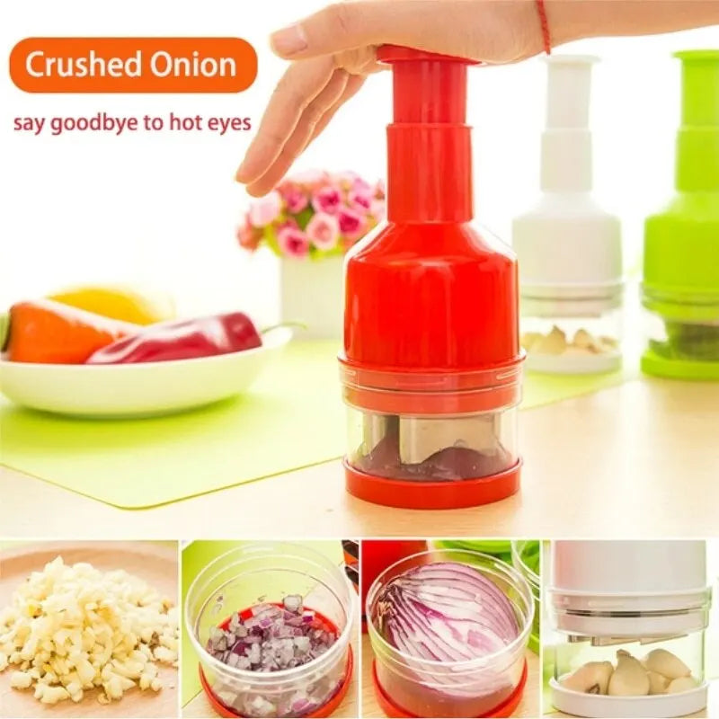 Multi-functional creative hand pressure vegetable - garlic masher press pressure vegetable cutter