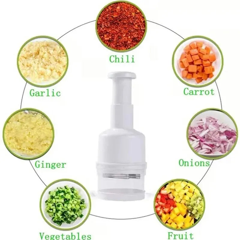 Multi-functional creative hand pressure vegetable - garlic masher press pressure vegetable cutter