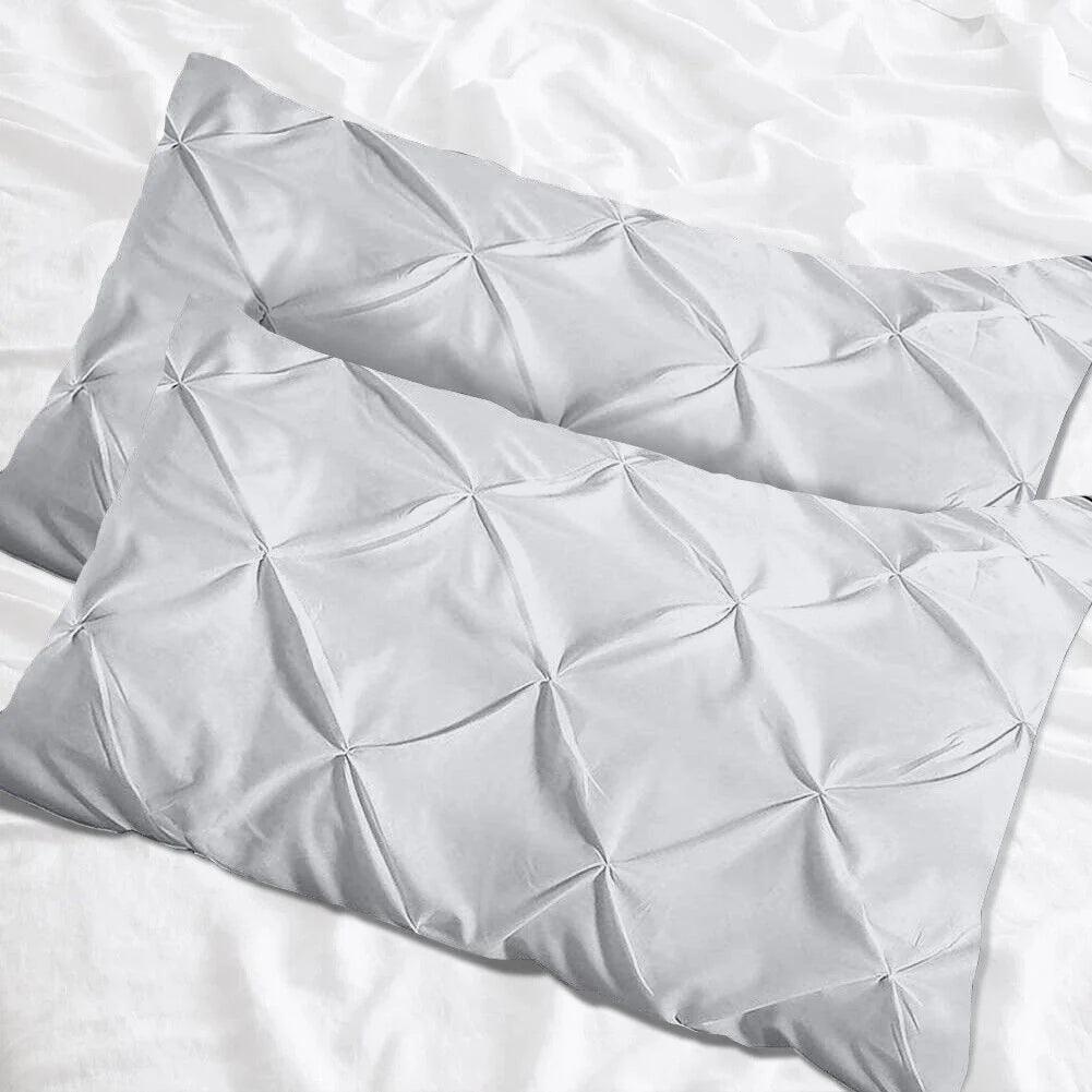 Luxury Cotton Pintuck Pillow cases Pack Of 2