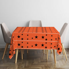 Printed Cotton Table Cover-Stellar Orange