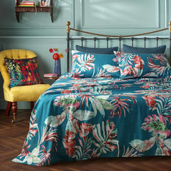 Double Cotton Bed Sheet - Tropical