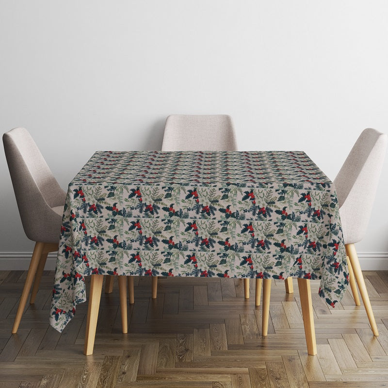 Printed Cotton Table Cover-Vintage Garden