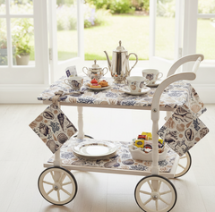 Waterproof Tea Trolley 9 Pcs Set - Sea Shell