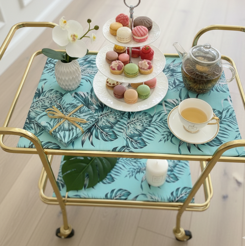 Waterproof Tea Trolley 9 Pcs Set - Tropical