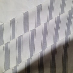 Waterproof Ticking Stripe Grey Printed Table Cover